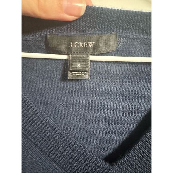 J. Crew Women’s Small Navy Wool Top *flaw* - Picture 3 of 6